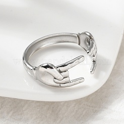 Кольца-манжеты из нержавеющей стали 304 в стиле рок-н-ролл для женщин и мужчин&nbsp;LS-RJEW-B118-02P