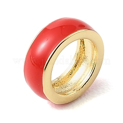 Perline distanziatrici a rondella in smalto ottone&nbsp;KK-CBAF2EC-01G