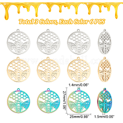 18 colgante de acero inoxidable 304 de 3 colores&nbsp;STAS-DC0012-39