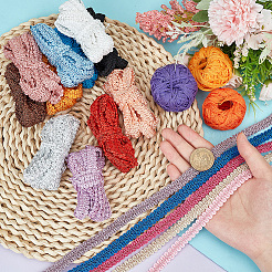 32м 16-х цветная полиэстеровая кружевная отделка в виде сороконожки&nbsp;OCOR-PH0002-23