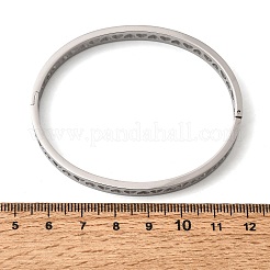 Bracelets à charnière creux en acier inoxydable 304 pour femmes&nbsp;BJEW-H644-06P