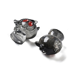 Mit Emaille- und platinfarbenen Edelstahlösen&nbsp;RESI-G103-01A