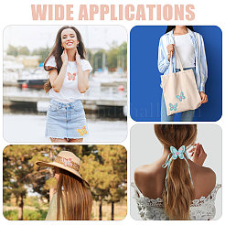 24 шт. 3-х цветные нашивки-бабочки на ткань&nbsp;PATC-CA0001-37