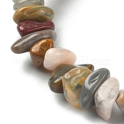 Braccialetti elasticizzati con perline di agata naturale dell'Alashan&nbsp;BJEW-JB09476-03