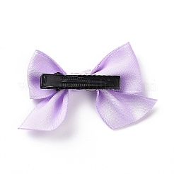 Однотонная заколка из ткани аллигатора с бантом&nbsp;LS-PHAR-D013-04C