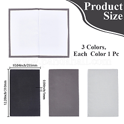 3 chiffon à polir l'argent bicolore&nbsp;TOOL-CY0001-07
