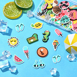 56 шт. 56 стиля летняя тематика ПВХ кабошоны&nbsp;KY-CJ0002-10