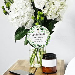 Подвесные украшения из печатного фарфора&nbsp;HJEW-WH0057-002