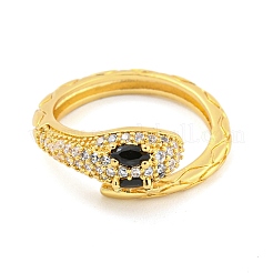 Кольцо-манжета из нержавеющей стали 304 с кубическим цирконием для женщин&nbsp;LS-RJEW-S406-05G-02