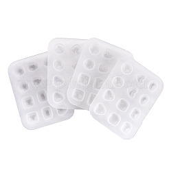 4 molde de silicona para hacer pendientes (2 estilos diferentes)&nbsp;DIY-TADJ0001-17