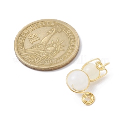 Pendentifs en perles de verre imitation jade&nbsp;PALLOY-JF02480-02