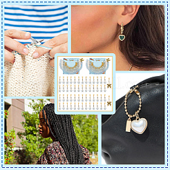 Подвесные маркеры для петель «бабочка» и плоские круглые буквы a~z&nbsp;HJEW-AB00457