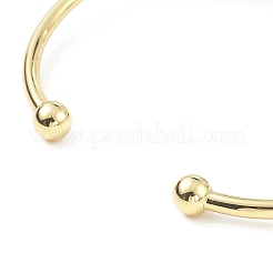 Bracelet de manchette ouvert en grain de café en cristal de quartz naturel&nbsp;BJEW-G660-01G-07