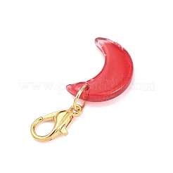 Decoraciones colgantes de luna de vidrio&nbsp;HJEW-JM04367-01