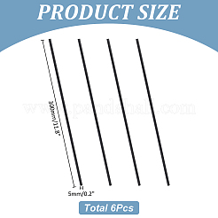 Barres pultrudées en fibre de carbone&nbsp;AJEW-WH0410-188