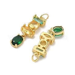 Латунные микро проложить кубического циркония подвески&nbsp;KK-H259-12A-G01