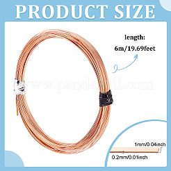 Kupferdraht zum Basteln&nbsp;CWIR-WH0007-09A