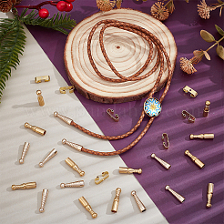 Застежка-молния для галстука-боло из латуни&nbsp;KK-NB0004-19