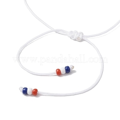 Bracelets tressés en perles rondes de cornaline naturelle&nbsp;BJEW-MZ00178-01