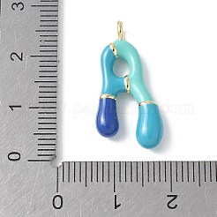 Colgantes de esmalte de latón&nbsp;KK-E093-03G-A-02