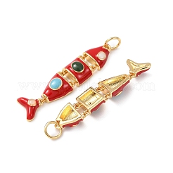 Латунь эмаль подвески&nbsp;KK-C143-44A-G