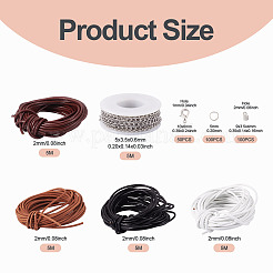 DIY-Kit zur Herstellung von Armbändern aus Rindslederkordeln&nbsp;DIY-TA0015-01