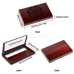 1 boîte de rangement en bois pour cartes de visite&nbsp;AJEW-GF0003-44