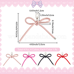 4 шт. 4 цвета искусственная кожа подвесные украшения&nbsp;KEYC-CL0001-13B