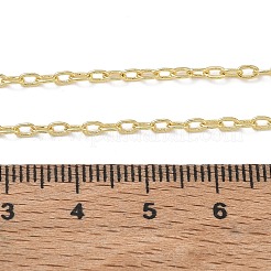 Colliers à chaîne en laiton de 2 mm pour femmes&nbsp;KK-CBA2293-02G