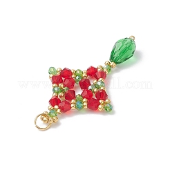 Рождественские стеклянные подвески&nbsp;PALLOY-MZ01051-02