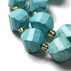 Fili di perline di howlite naturale tinto&nbsp;G-G023-B01-01B