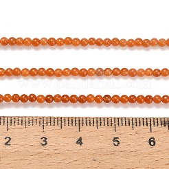 Натуральный красный авантюрин бисер нитей&nbsp;G-Z116-A24-2mm