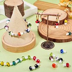 1 нить бусины лэмпворк ручной работы&nbsp;LAMP-TA0001-84C