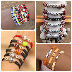 DIY-Armband-Sets zum Thema Basketball&nbsp;DIY-BM0001-84