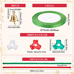 Perlenset aus Acryl und Kunststoff mit Weihnachtsbonbons&nbsp;DIY-SC0026-81B