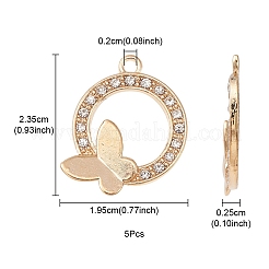 Сплава кристалла горный хрусталь подвески&nbsp;FIND-YW0001-98