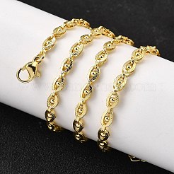 Ожерелья из латунных цепочек с глазом&nbsp;NJEW-M108-16G