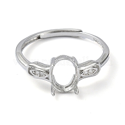 Регулируемые 925 серебряные серьги с 4 зубцами&nbsp;STER-K179-14P