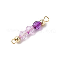 15 шт. 5-цветные акриловые биконические бусины-подвески&nbsp;PALLOY-JF03476