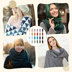 12 набор 6-х цветных пластиковых брошей-булавок&nbsp;JEWB-OC0001-04