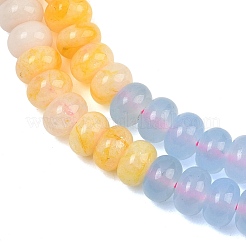 Chapelets de perles de jade blanche naturelle&nbsp;G-NH0006-A15-01