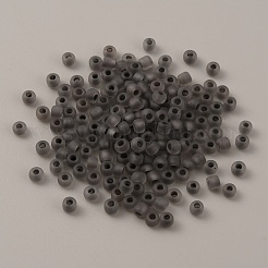 Perle di vetro smerigliato luminose da 100 g&nbsp;FGLA-WH0003-01I