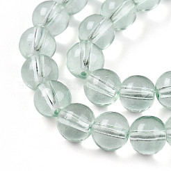 Perles de verre transparentes de peinture de cuisson&nbsp;X1-DGLA-N006-8mm-08