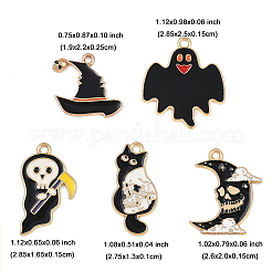 10 шт. 5 стиля подвески из экологически чистого сплава с эмалью&nbsp;ENAM-FP0003-20