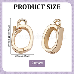 20 pz fermagli pieghevoli in ottone&nbsp;KK-ME0004-12G