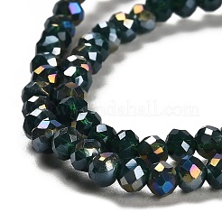 FilI di perline in vetro placcato&nbsp;GLAA-F001-3x2mm-20AB