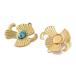 Pendentifs en turquoise synthétiques teints&nbsp;GG-G003-01G-02