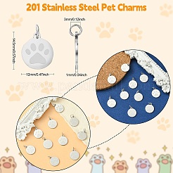 201 ciondoli per animali domestici in acciaio inossidabile&nbsp;STAS-CJ0001-97P