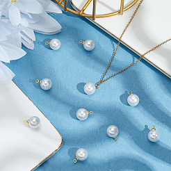 60 шт. подвески из АБС-пластика с имитацией жемчуга&nbsp;KK-BBC0023-53