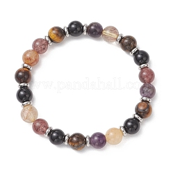 2 шт. эластичные браслеты из натуральных бусин ауралита&nbsp;BJEW-JB13152